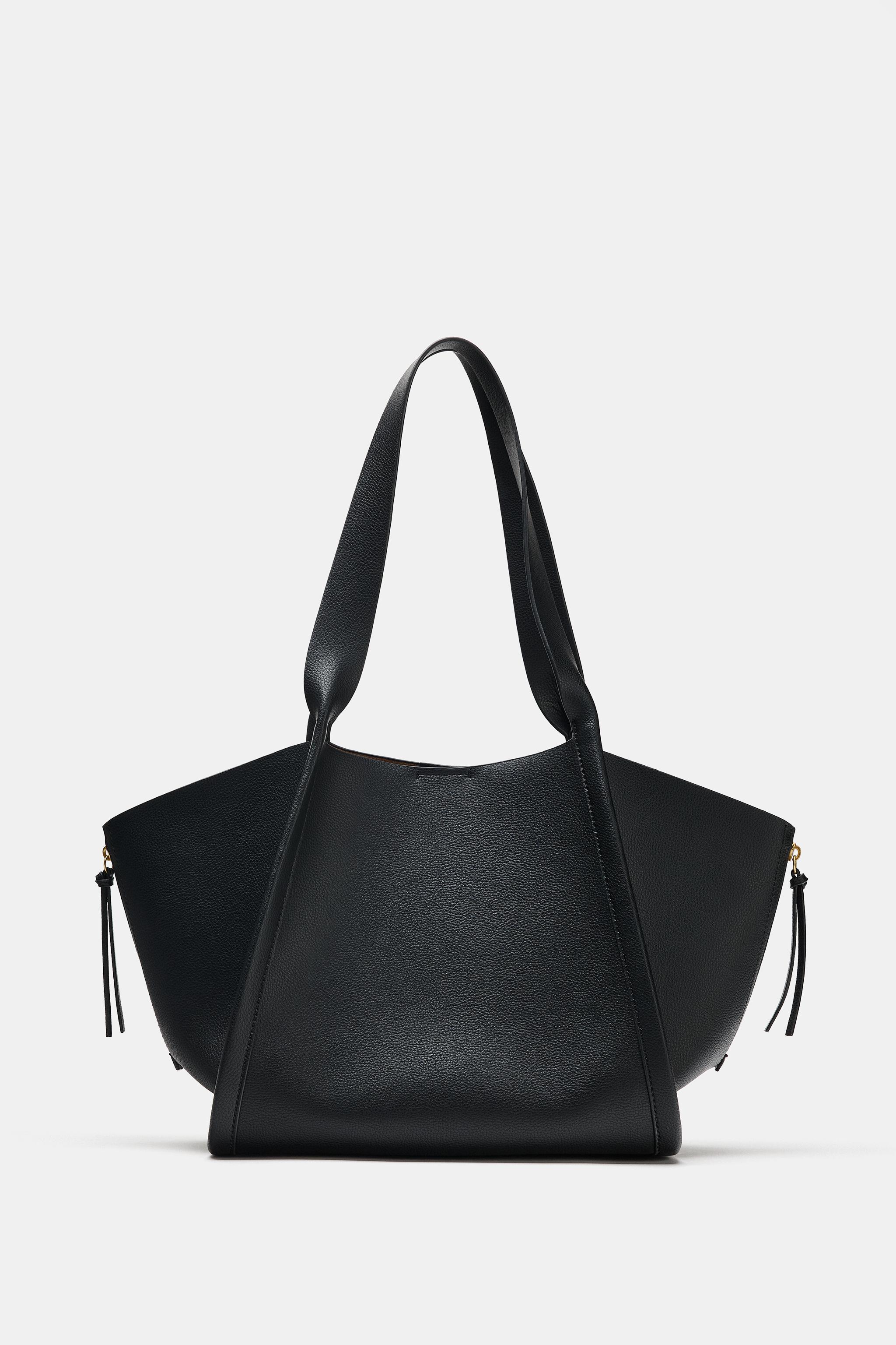 ZIPPER DETAIL SHOPPER BAG